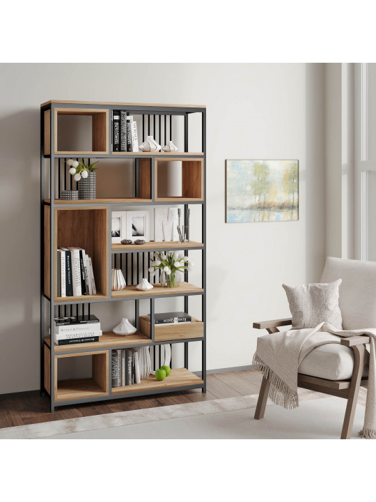 Գրապահարան և դարակաշար HOBEL LANFEN M124 METAL BLACK/K004 (1) 