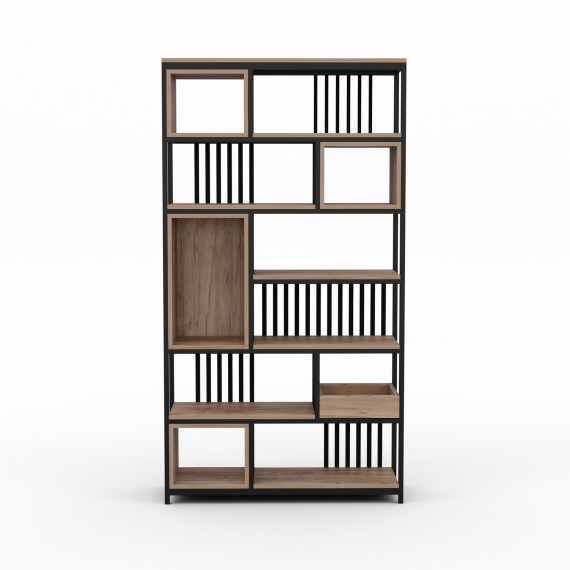 Bookcase & shelving HOBEL LANFEN M124 METAL BLACK/K004 (1) 