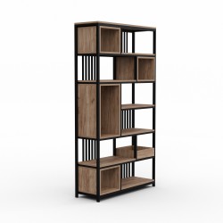Bookcase & shelving HOBEL LANFEN M124 METAL BLACK/K004 (1) 