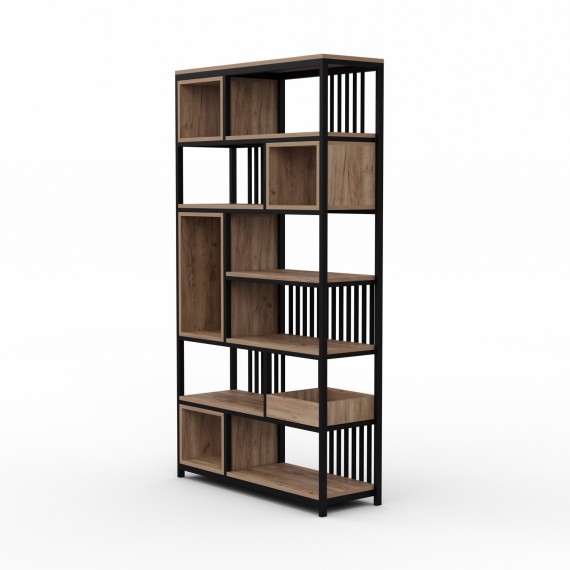 Bookcase & shelving HOBEL LANFEN M124 METAL BLACK/K004 (1) 