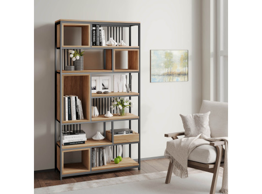 Bookcase & shelving HOBEL LANFEN M124 METAL BLACK/K004 (1) 
