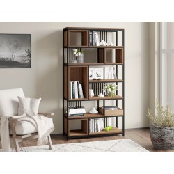 Bookcase & shelving HOBEL LANFEN M124 METAL BLACK/K090 (1) 