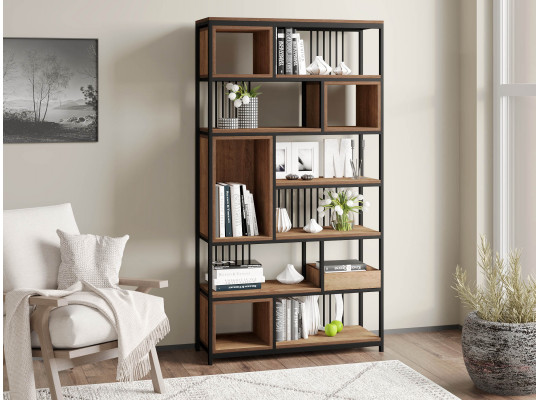 Bookcase & shelving HOBEL LANFEN M124 METAL BLACK/K090 (1) 