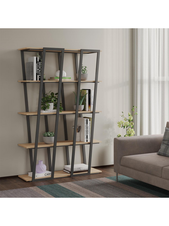 Գրապահարան և դարակաշար HOBEL LANFEN M125 METAL BLACK/K003 (1) 