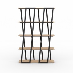 Bookcase & shelving HOBEL LANFEN M125 METAL BLACK/K003 (1) 