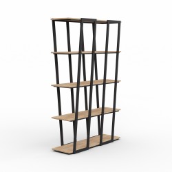 Bookcase & shelving HOBEL LANFEN M125 METAL BLACK/K003 (1) 