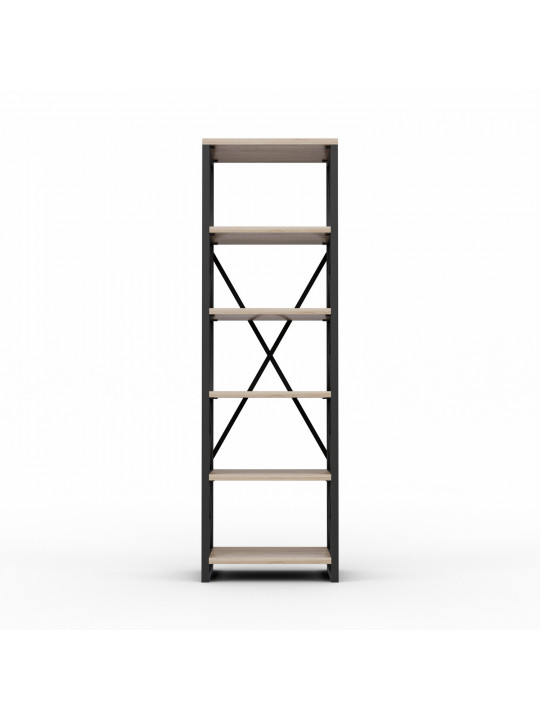 Книжный шкаф и стеллаж HOBEL LOFT-SH-139-L BLACK/ 3025 (1) 