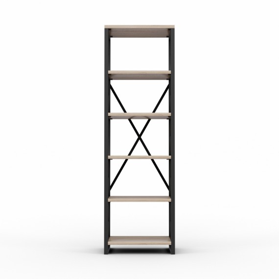 Книжный шкаф и стеллаж HOBEL LOFT-SH-139-L BLACK/ 3025 (1) 