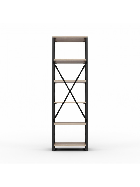 Книжный шкаф и стеллаж HOBEL LOFT-SH-139-L BLACK/ 3025 (1) 