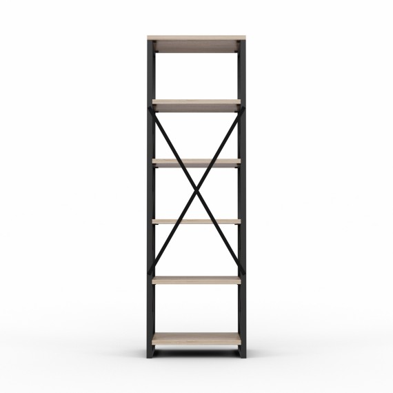 Книжный шкаф и стеллаж HOBEL LOFT-SH-139-L BLACK/ 3025 (1) 