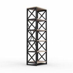 Bookcase & shelving HOBEL LOFT-SH-139-L BLACK/ 3025 (1) 
