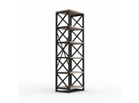 Գրապահարան և դարակաշար HOBEL LOFT-SH-139-L BLACK/ 3025 (1) 