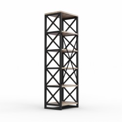 Bookcase & shelving HOBEL LOFT-SH-139-L BLACK/ 3025 (1) 
