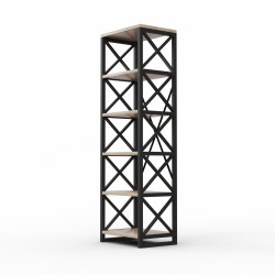 Bookcase & shelving HOBEL LOFT-SH-139-L BLACK/ 3025 (1) 