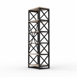 Bookcase & shelving HOBEL LOFT-SH-139-L BLACK/ 3025 (1) 