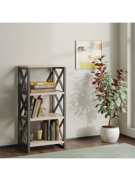 Գրապահարան և դարակաշար HOBEL LOFT-SH-139-M BLACK/ 3025 (1) 