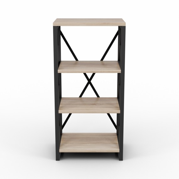Книжный шкаф и стеллаж HOBEL LOFT-SH-139-M BLACK/ 3025 (1) 