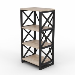 Bookcase & shelving HOBEL LOFT-SH-139-M BLACK/ 3025 (1) 