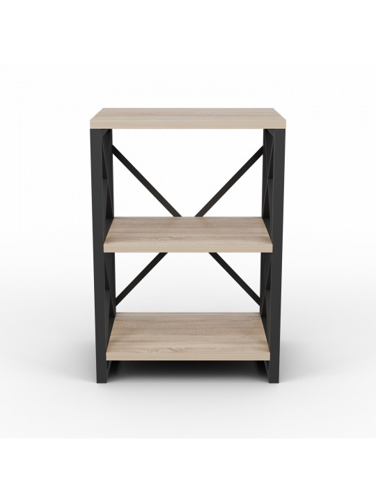 Книжный шкаф и стеллаж HOBEL LOFT-SH-139-S BLACK/ 3025 (1) 