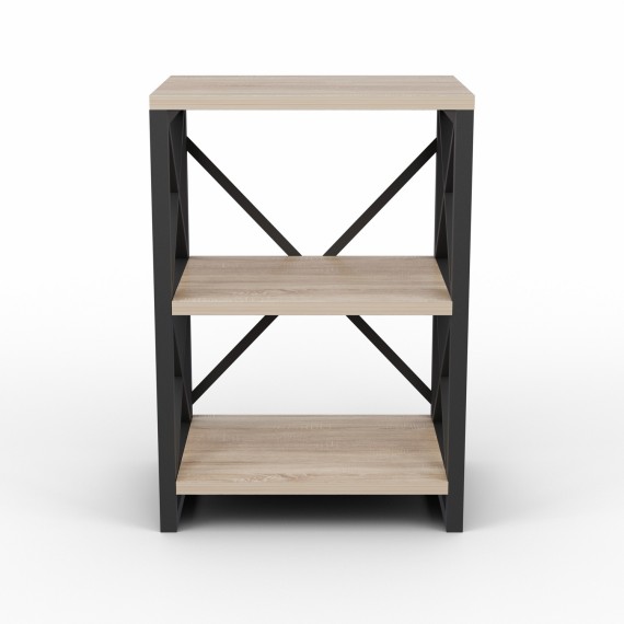 Книжный шкаф и стеллаж HOBEL LOFT-SH-139-S BLACK/ 3025 (1) 
