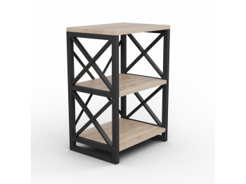 Книжный шкаф и стеллаж HOBEL LOFT-SH-139-S BLACK/ 3025 (1) 