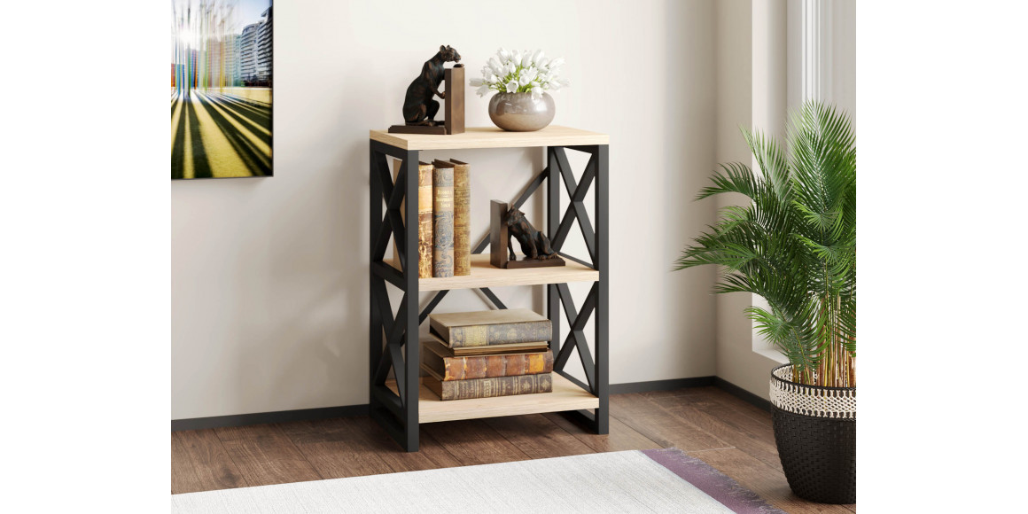 Bookcase & shelving HOBEL LOFT-SH-139-S BLACK/ K086 (1) 