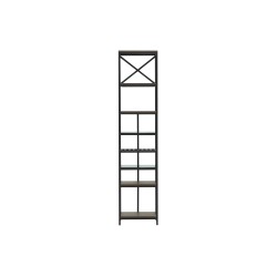Bookcase & shelving HOBEL LANFEN M-110 BLACK/GLASS FM/K090 (1) 