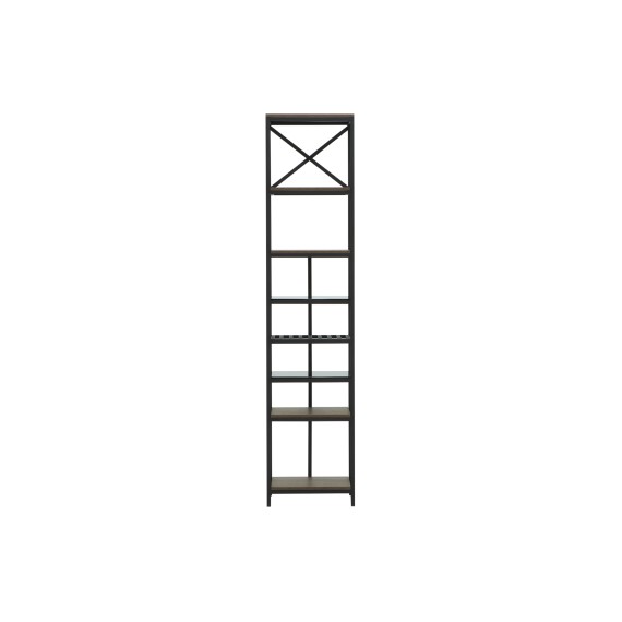 Գրապահարան և դարակաշար HOBEL LANFEN M-110 BLACK/GLASS FM/K090 (1) 