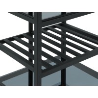 Bookcase & shelving HOBEL LANFEN M-110 BLACK/GLASS FM/K090 (1) 