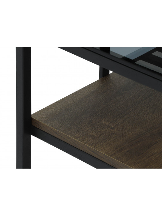 Bookcase & shelving HOBEL LANFEN M-110 BLACK/GLASS FM/K090 (1) 