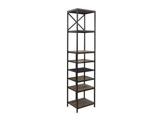 Bookcase & shelving HOBEL LANFEN M-110 METAL BLACK/ GLASS/ K354 (1) 