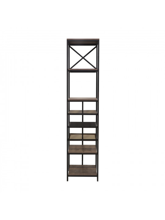 Գրապահարան և դարակաշար HOBEL LANFEN M-110 METAL BLACK/ GLASS/ K354 (1) 