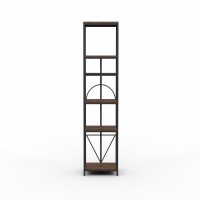 Bookcase & shelving HOBEL LANFEN M-111 BLACK/GLASS /K090 (1) 
