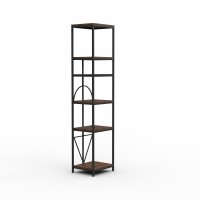 Bookcase & shelving HOBEL LANFEN M-111 BLACK/GLASS /K090 (1) 