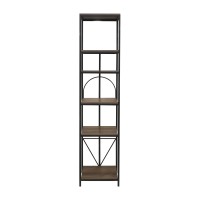 Bookcase & shelving HOBEL LANFEN M-111 BLACK/GLASS /K090 (1) 