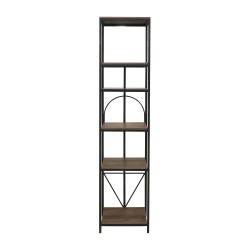 Bookcase & shelving HOBEL LANFEN M-111 BLACK/GLASS /K090 (1) 