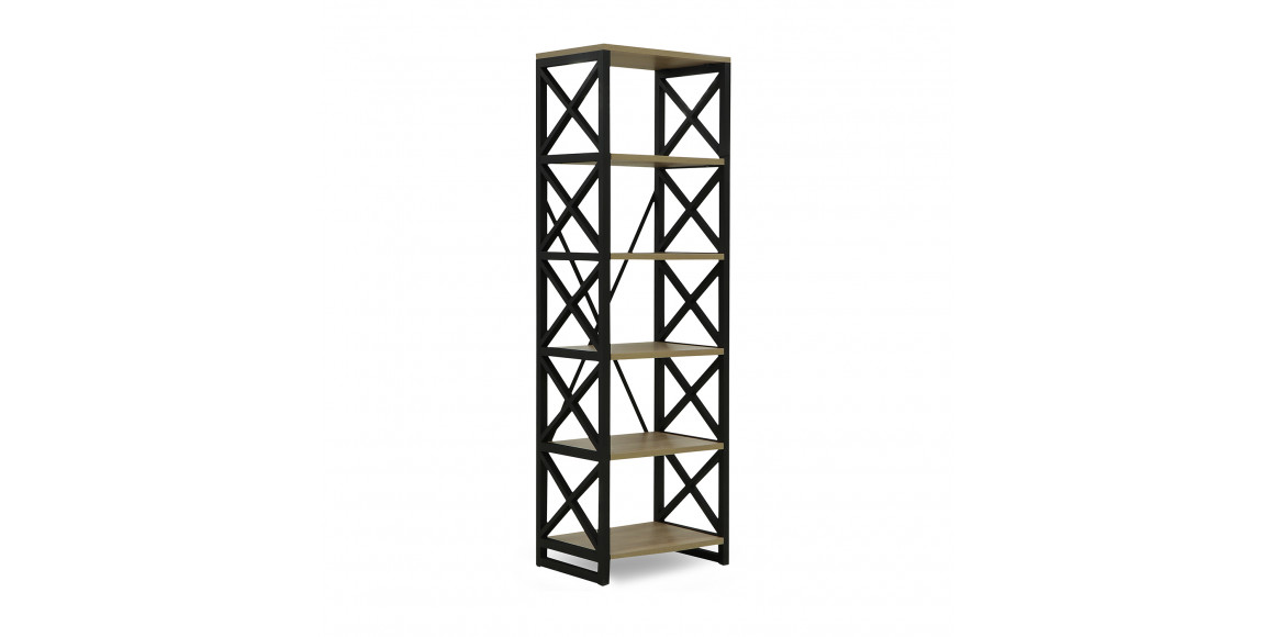 Книжный шкаф и стеллаж HOBEL LOFT-SH-139-L BLACK/ 3025 (1) 