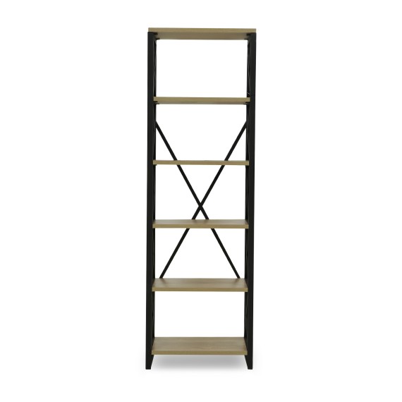 Книжный шкаф и стеллаж HOBEL LOFT-SH-139-L BLACK/ 3025 (1) 