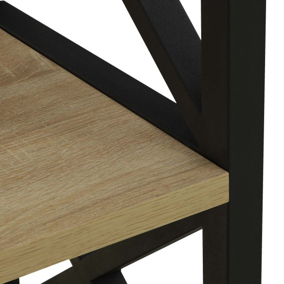 Книжный шкаф и стеллаж HOBEL LOFT-SH-139-L BLACK/ 3025 (1) 