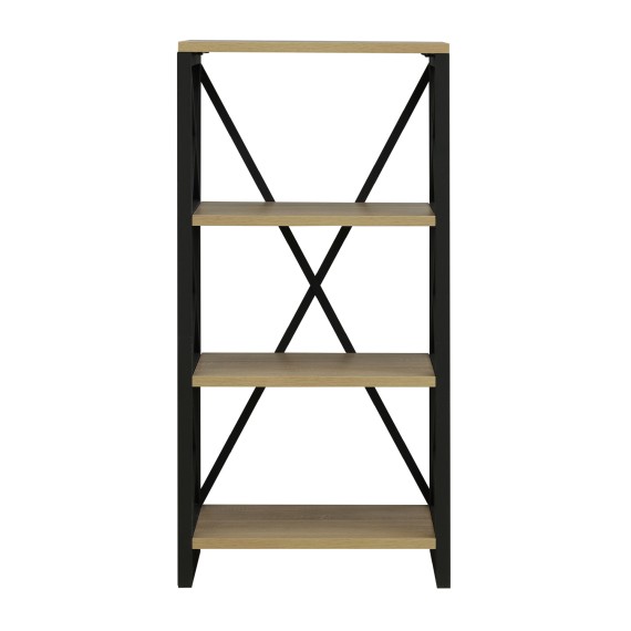 Книжный шкаф и стеллаж HOBEL LOFT-SH-139-M BLACK/ 3025 (1) 