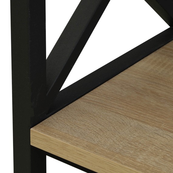 Книжный шкаф и стеллаж HOBEL LOFT-SH-139-M BLACK/ 3025 (1) 