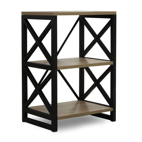 Книжный шкаф и стеллаж HOBEL LOFT-SH-139-S BLACK/ 3025 (1) 