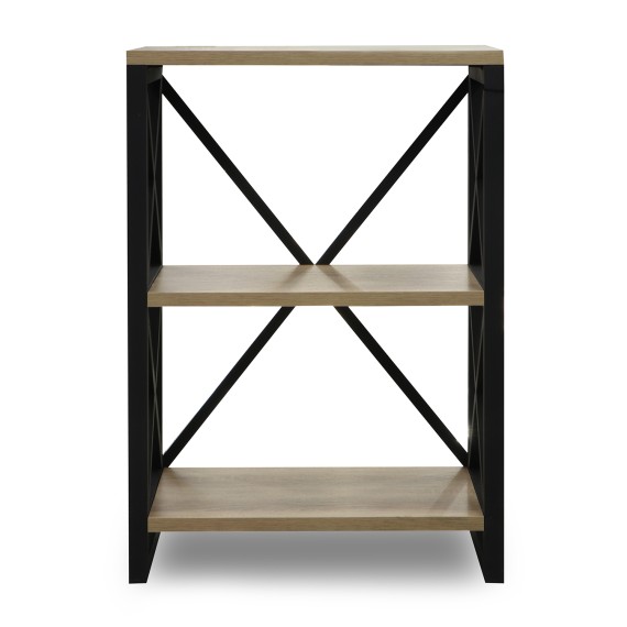 Книжный шкаф и стеллаж HOBEL LOFT-SH-139-S BLACK/ 3025 (1) 