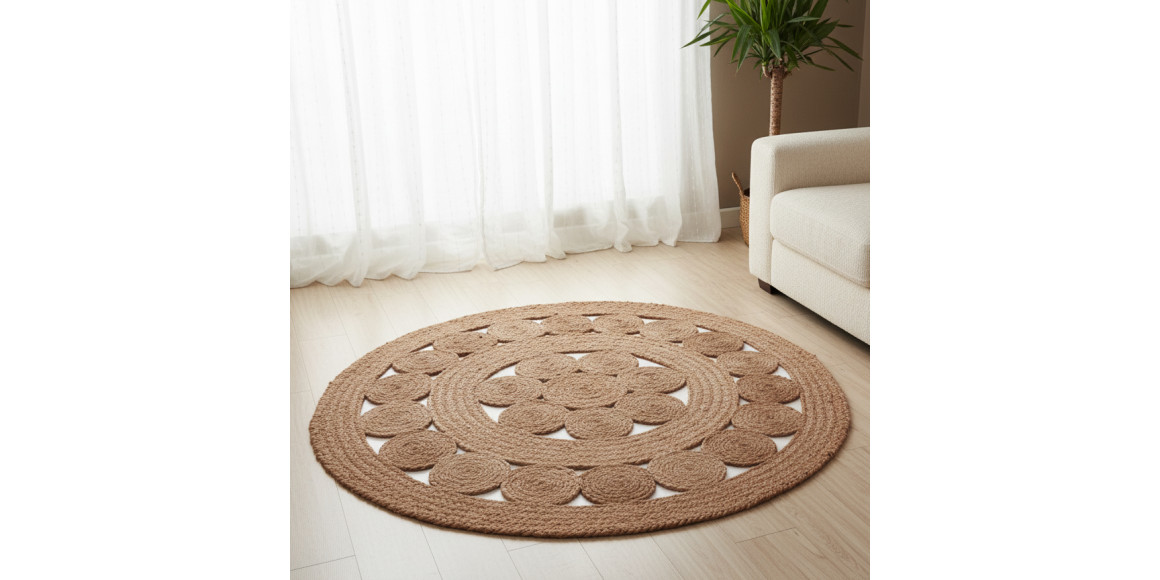 Ковёр KOOPMAN 120CM BRAIDED JUTE ROUND (A35833100)
