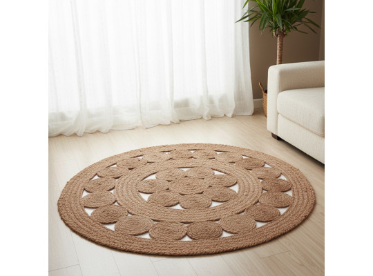 Ковёр KOOPMAN 120CM BRAIDED JUTE ROUND (A35833100)
