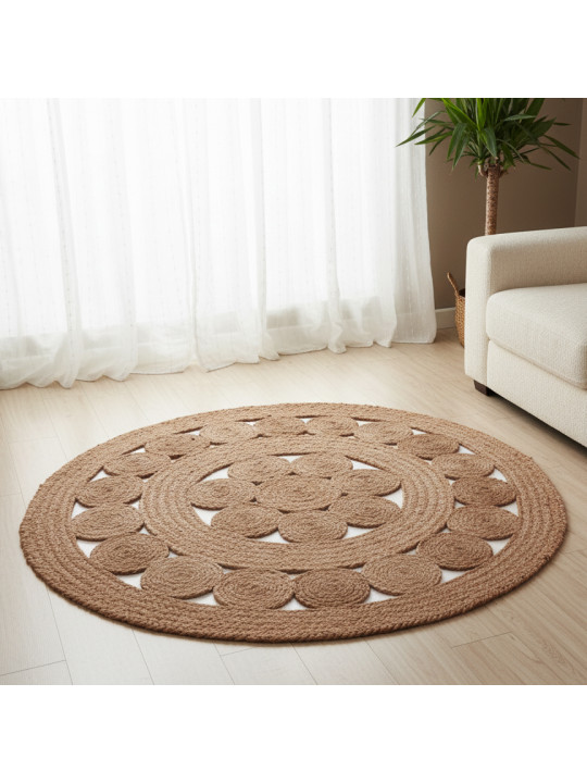 Գորգ KOOPMAN 120CM BRAIDED JUTE ROUND (A35833100)