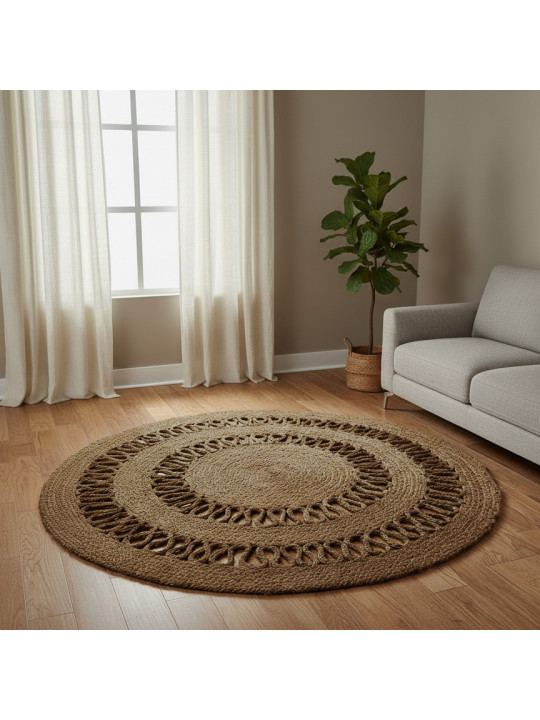 Գորգ KOOPMAN 120CM ROUND BRAIDED JUTE (A35823440)