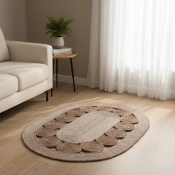 Carpet KOOPMAN 80X50CM TRESSED OVAL (KR2002240)