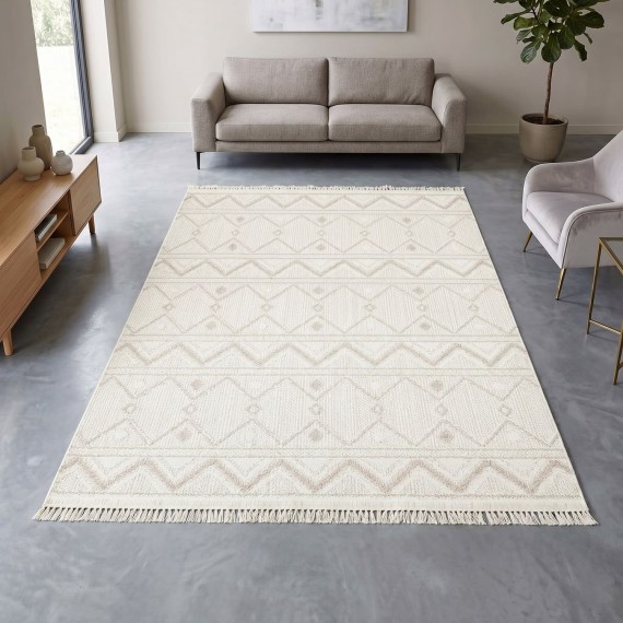 Գորգ EKO HALI MOTTO 03 WHITE BEIGE 200X290 