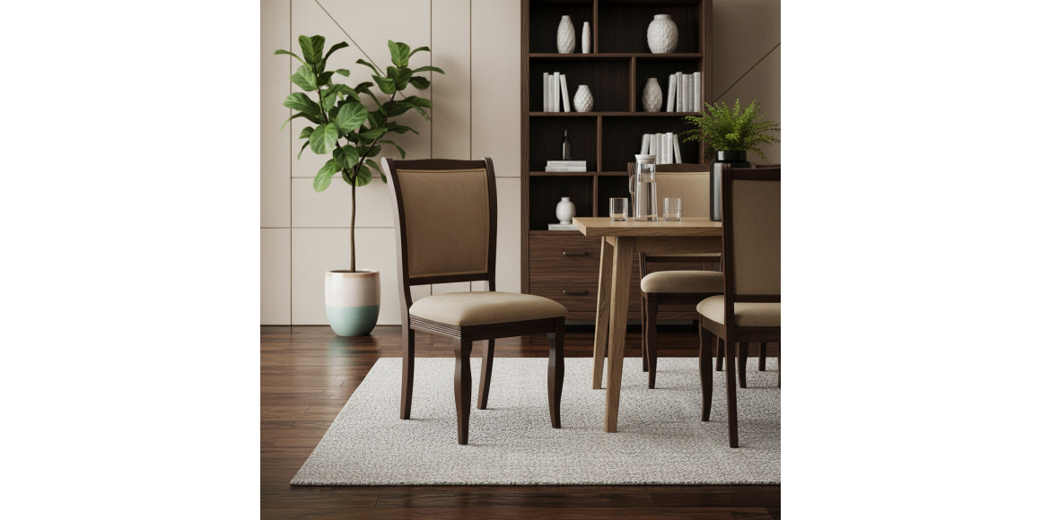 Chair HOBEL A06A BROWN PIGMENT VIVALDI 5 (1) 